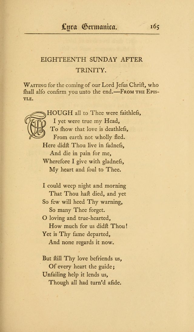 Lyra Germanica: hymns for the Sundays and chief festivals of the Christian year page 165