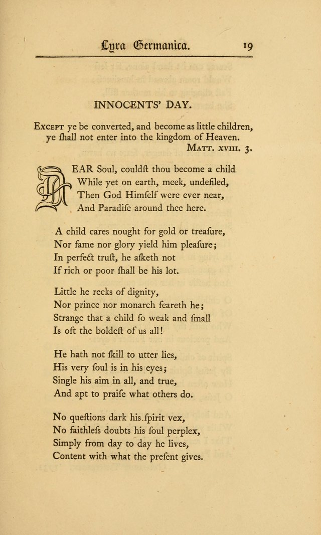 Lyra Germanica: hymns for the Sundays and chief festivals of the Christian year page 19