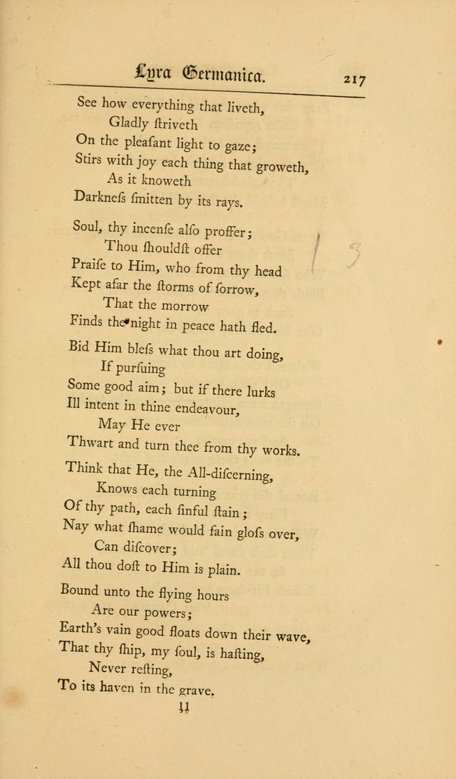 Lyra Germanica: hymns for the Sundays and chief festivals of the Christian year page 217