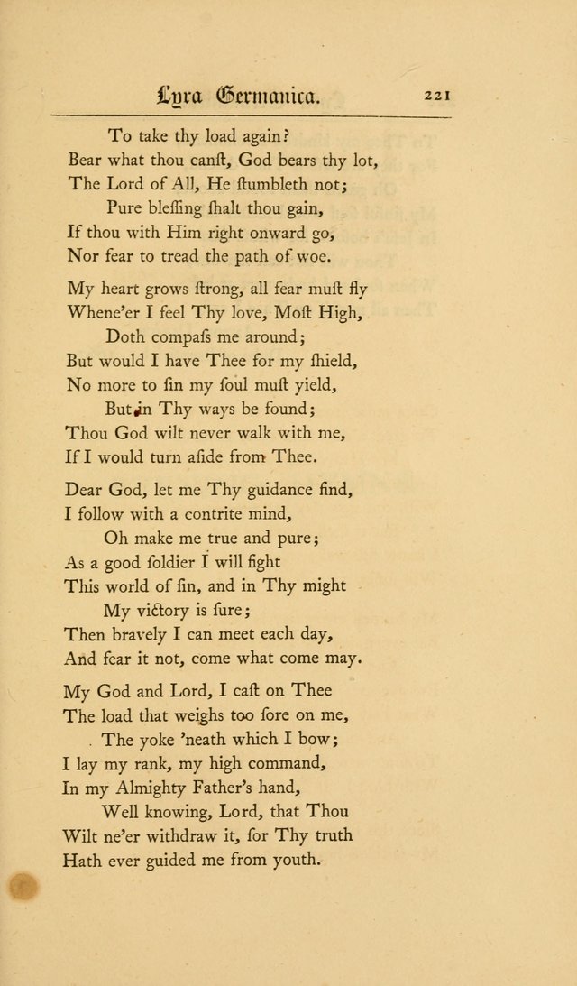 Lyra Germanica: hymns for the Sundays and chief festivals of the Christian year page 221