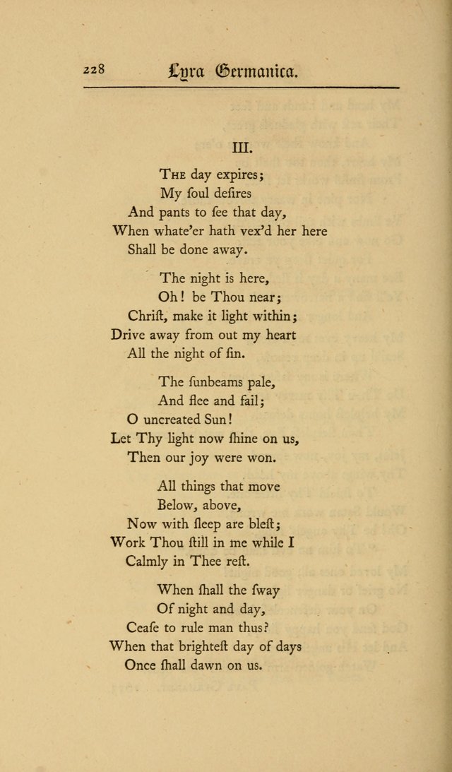 Lyra Germanica: hymns for the Sundays and chief festivals of the Christian year page 228