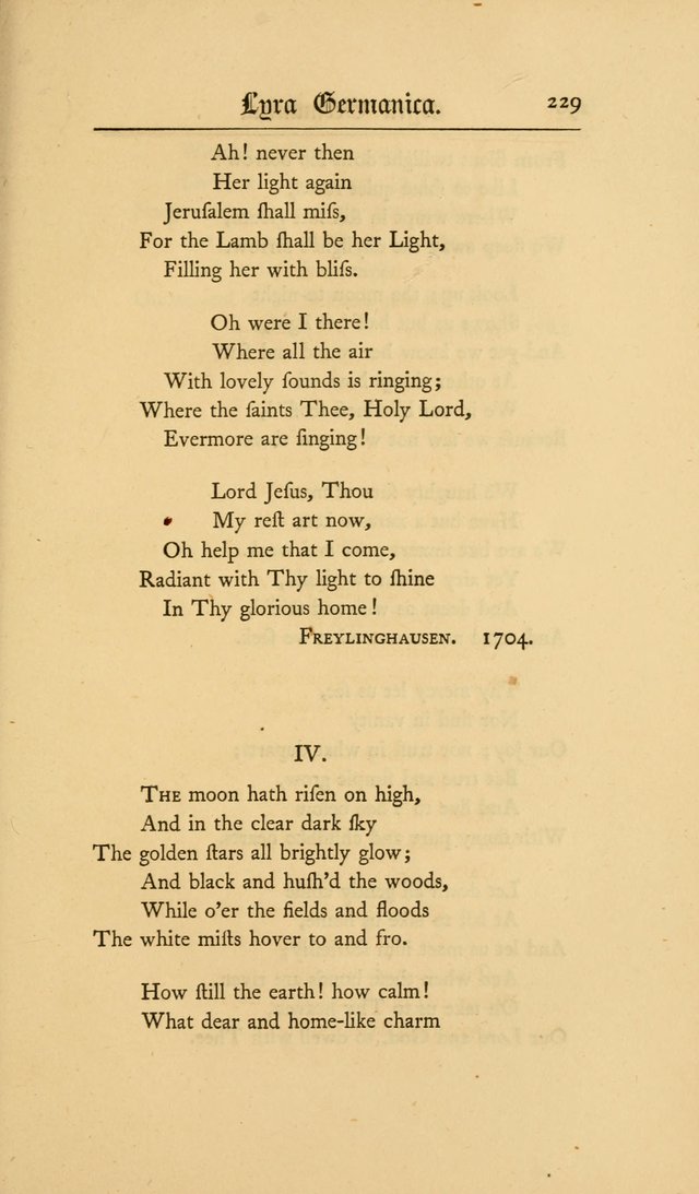 Lyra Germanica: hymns for the Sundays and chief festivals of the Christian year page 229