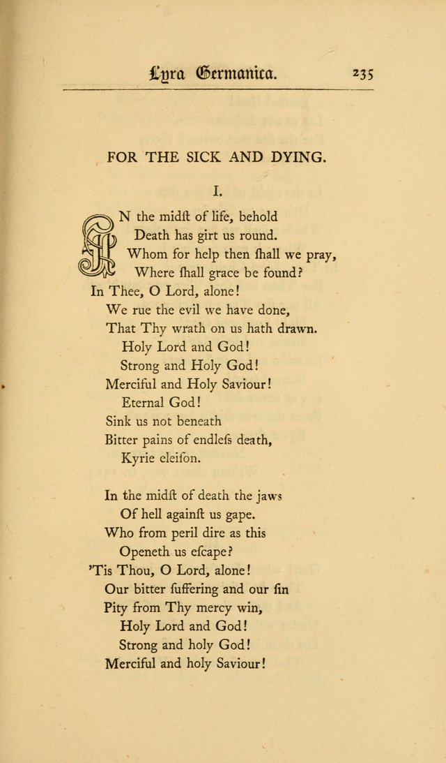 Lyra Germanica: hymns for the Sundays and chief festivals of the Christian year page 235