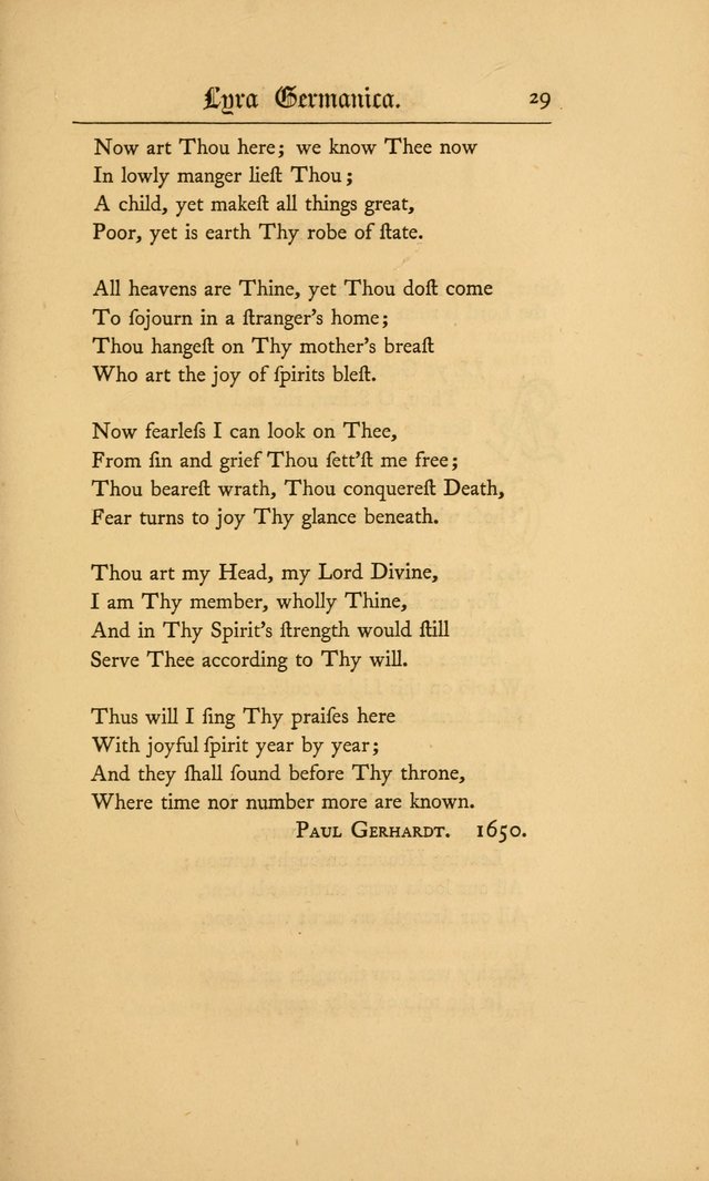 Lyra Germanica: hymns for the Sundays and chief festivals of the Christian year page 29