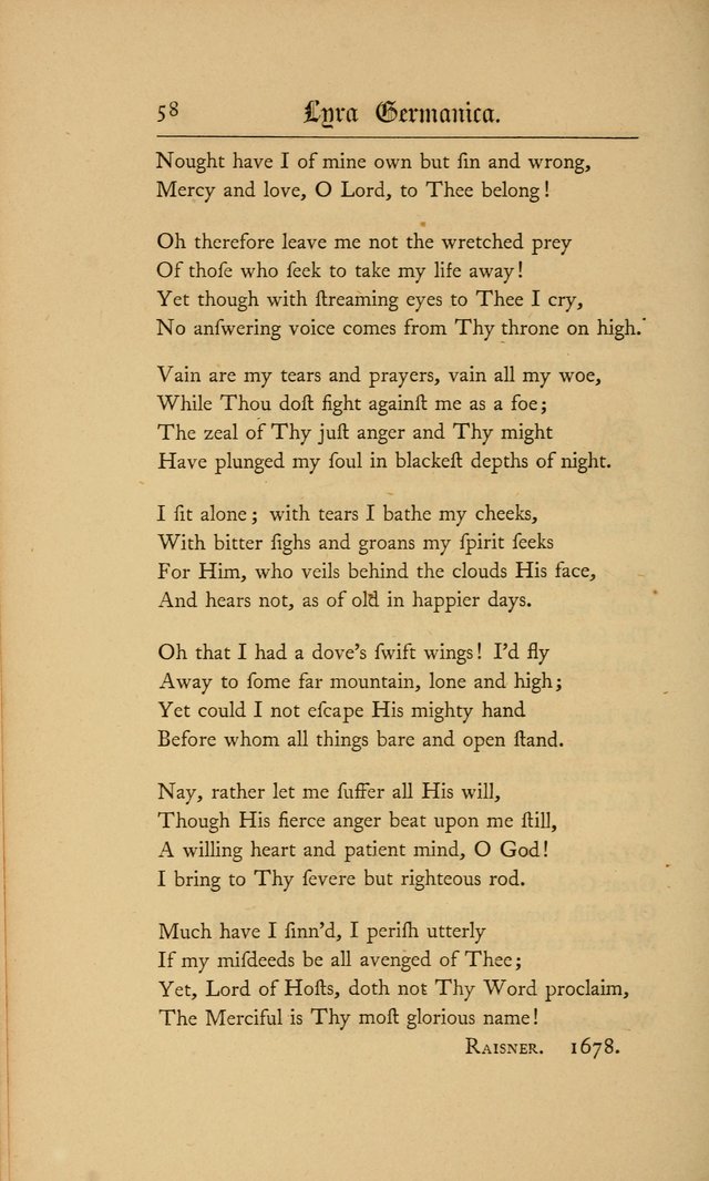 Lyra Germanica: hymns for the Sundays and chief festivals of the Christian year page 58