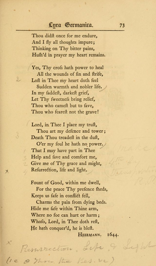 Lyra Germanica: hymns for the Sundays and chief festivals of the Christian year page 73