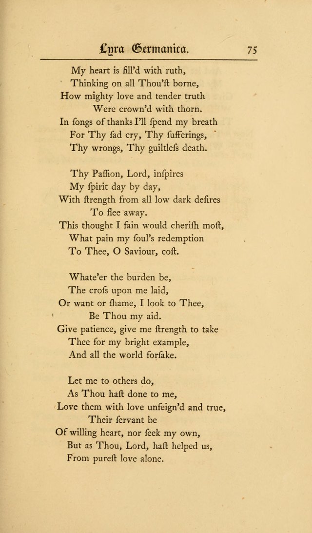 Lyra Germanica: hymns for the Sundays and chief festivals of the Christian year page 75