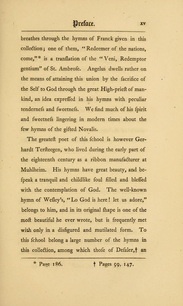 Lyra Germanica: hymns for the Sundays and chief festivals of the Christian year page xxiii