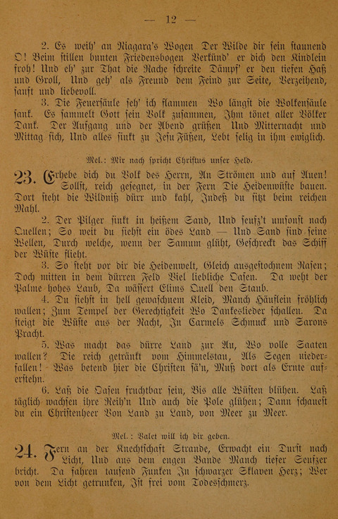 Lieder zum Gebrauch für Missionsgottesdienste page 10