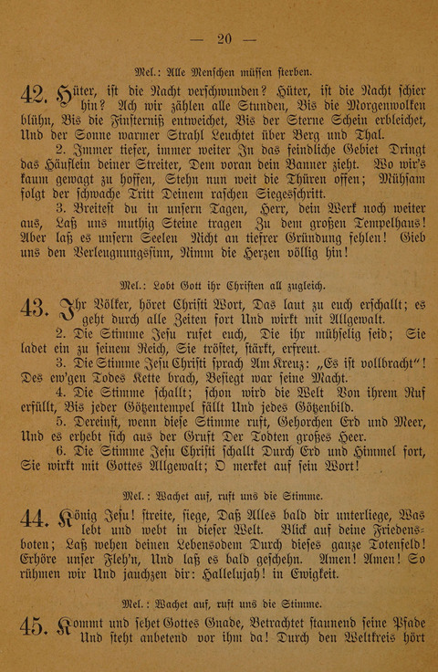 Lieder zum Gebrauch für Missionsgottesdienste page 18