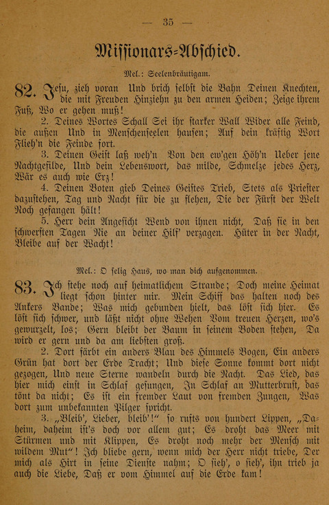 Lieder zum Gebrauch für Missionsgottesdienste page 33