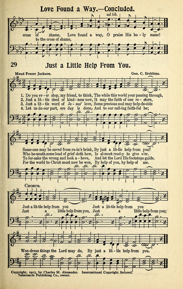 Living Gospel Songs and Choruses page 29