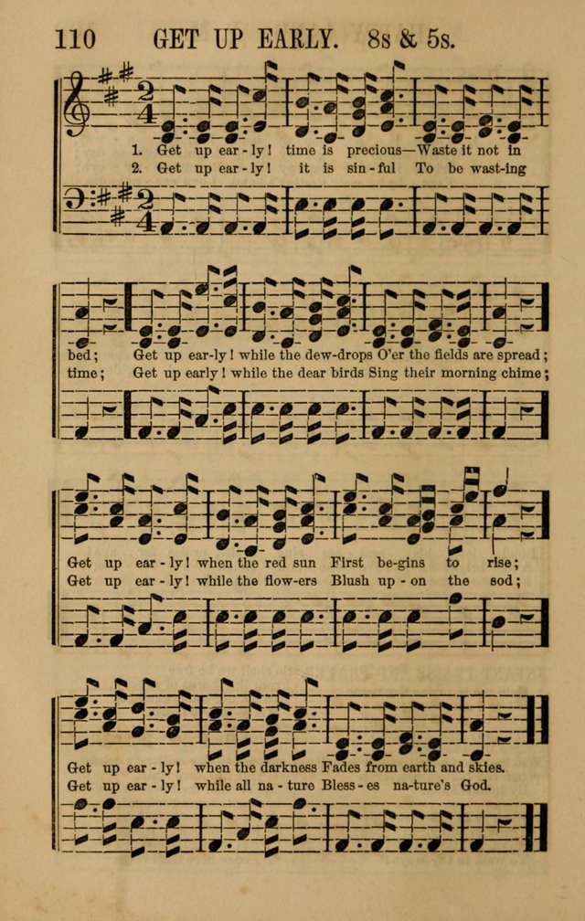 Linden Harp: a rare collection of popular melodies adapted to sacred and moral songs, original and selected. Illustrated. Also a manual of... page 110