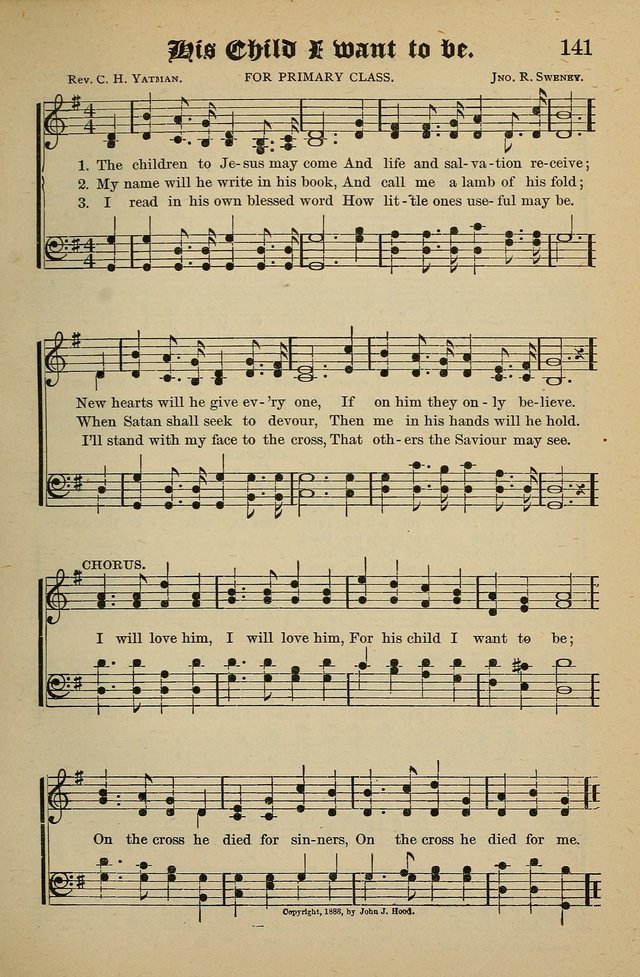 Living Hymns: for use in the Sabbath School, Christian Endeavor Meetings, the church & home page 141