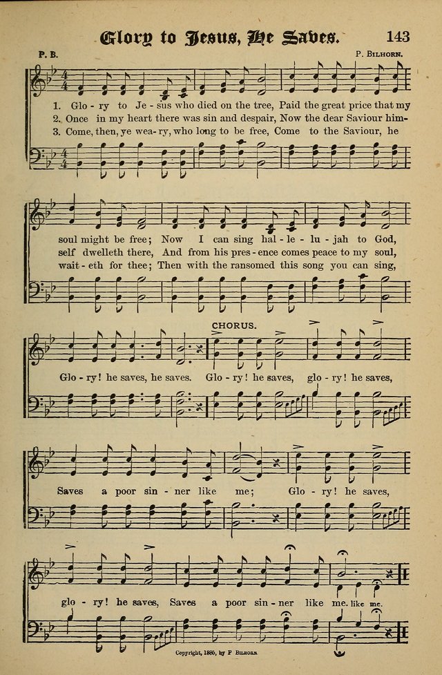 Living Hymns: for use in the Sabbath School, Christian Endeavor Meetings, the church & home page 143