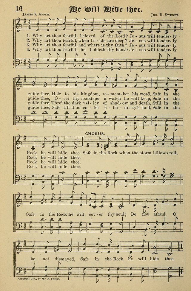 Living Hymns: for use in the Sabbath School, Christian Endeavor Meetings, the church & home page 16