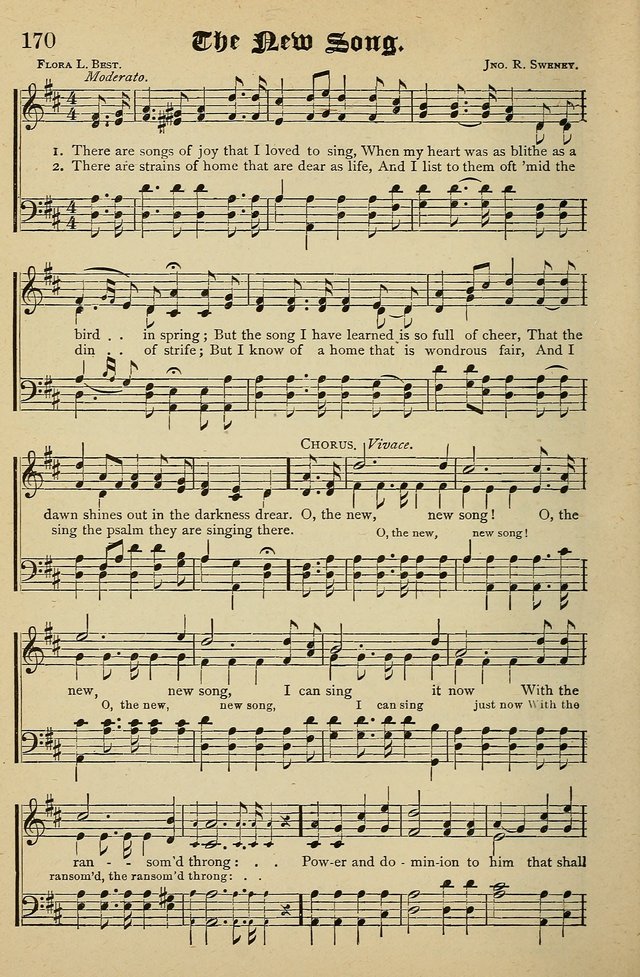 Living Hymns: for use in the Sabbath School, Christian Endeavor Meetings, the church & home page 170