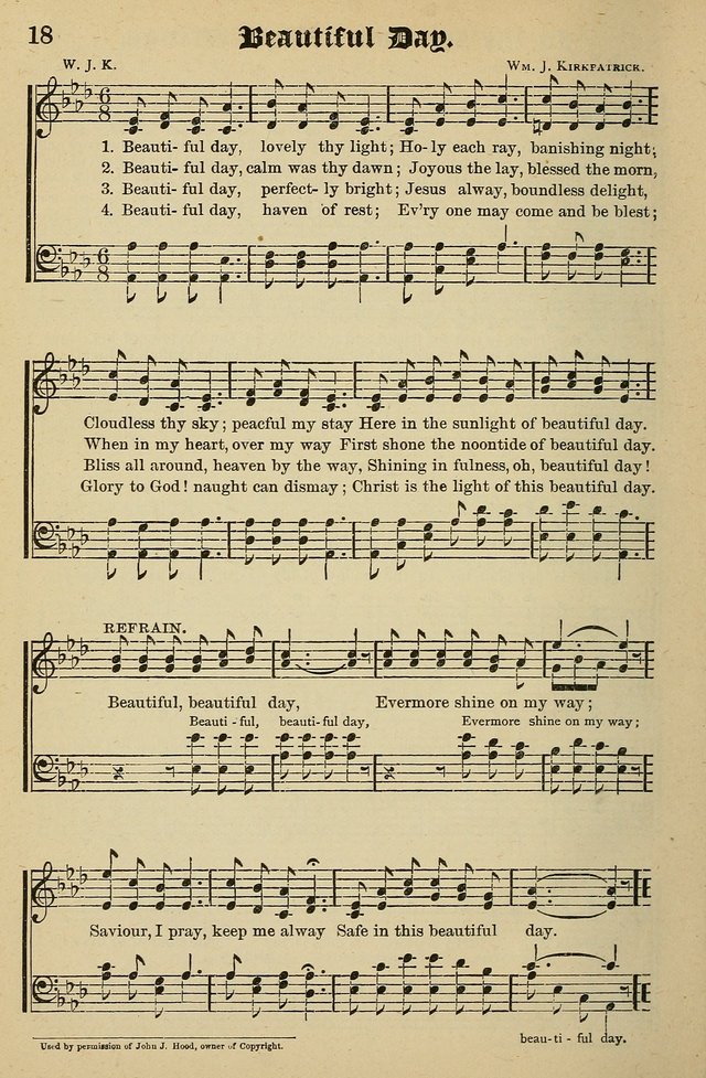 Living Hymns: for use in the Sabbath School, Christian Endeavor Meetings, the church & home page 18