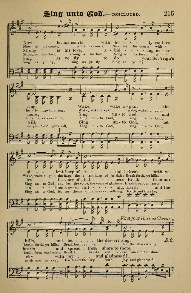 Living Hymns: for use in the Sabbath School, Christian Endeavor Meetings, the church & home page 215