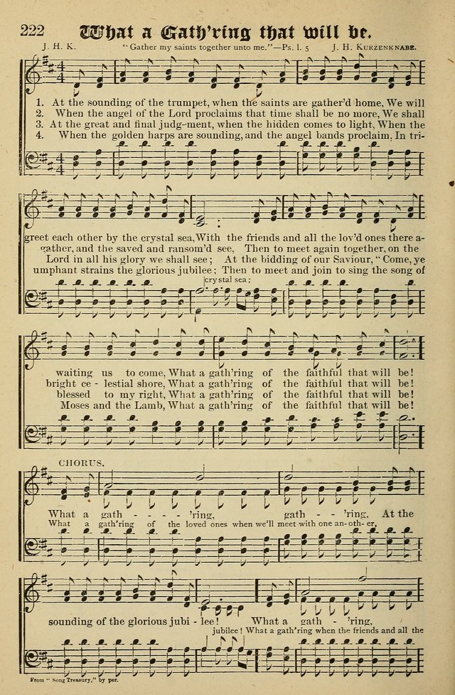 Living Hymns: for use in the Sabbath School, Christian Endeavor Meetings, the church & home page 222