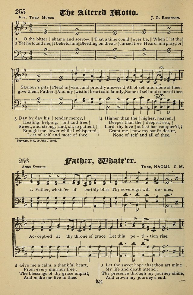 Living Hymns: for use in the Sabbath School, Christian Endeavor Meetings, the church & home page 254