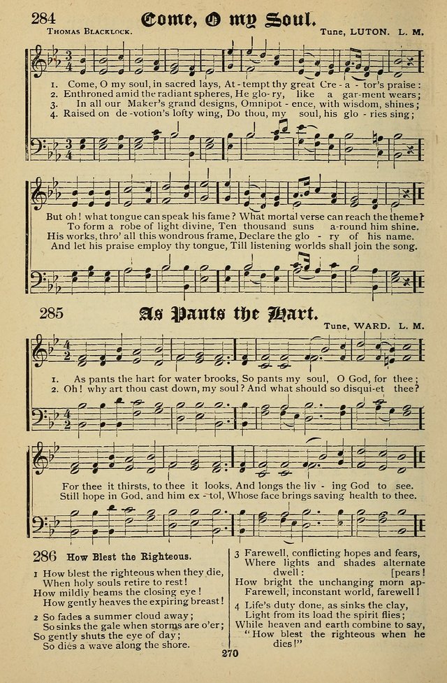 Living Hymns: for use in the Sabbath School, Christian Endeavor Meetings, the church & home page 270