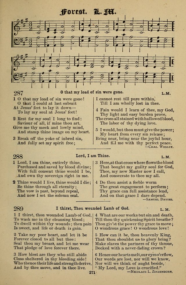 Living Hymns: for use in the Sabbath School, Christian Endeavor Meetings, the church & home page 271