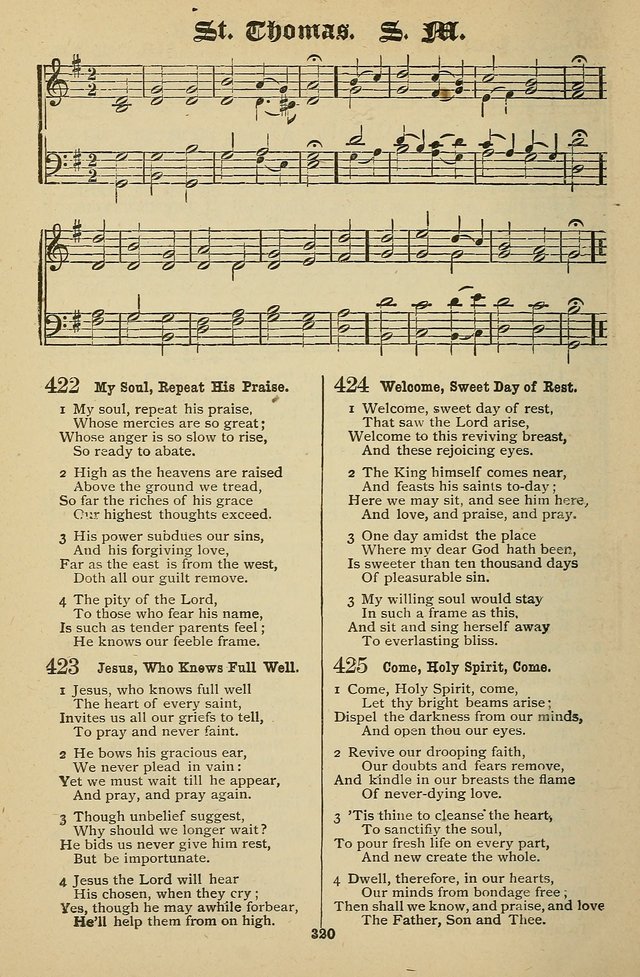 Living Hymns: for use in the Sabbath School, Christian Endeavor Meetings, the church & home page 320