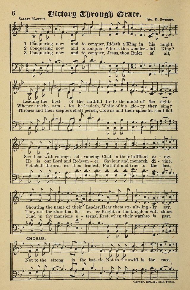 Living Hymns: for use in the Sabbath School, Christian Endeavor Meetings, the church & home page 6