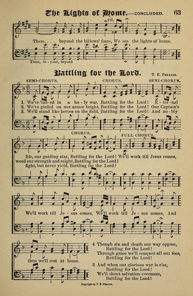 Living Hymns: for use in the Sabbath School, Christian Endeavor Meetings, the church & home page 63