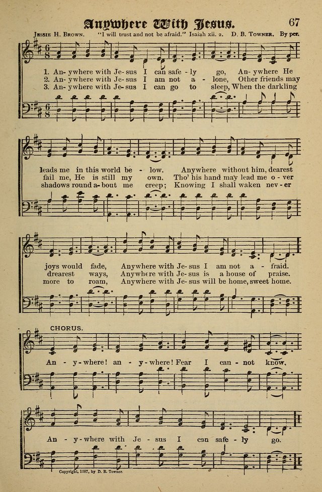 Living Hymns: for use in the Sabbath School, Christian Endeavor Meetings, the church & home page 67