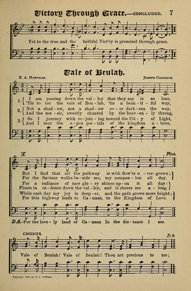 Living Hymns: for use in the Sabbath School, Christian Endeavor Meetings, the church & home page 7