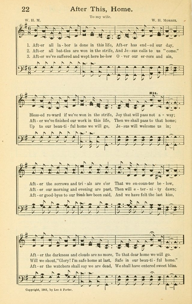 Lasting Hymns: a collection of songs specially designed for every department of worship and suitable for all services of the churches page 22