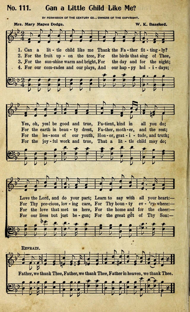 Living Hymns: the small hymnal: a book of worship and praise for the developing life page 100