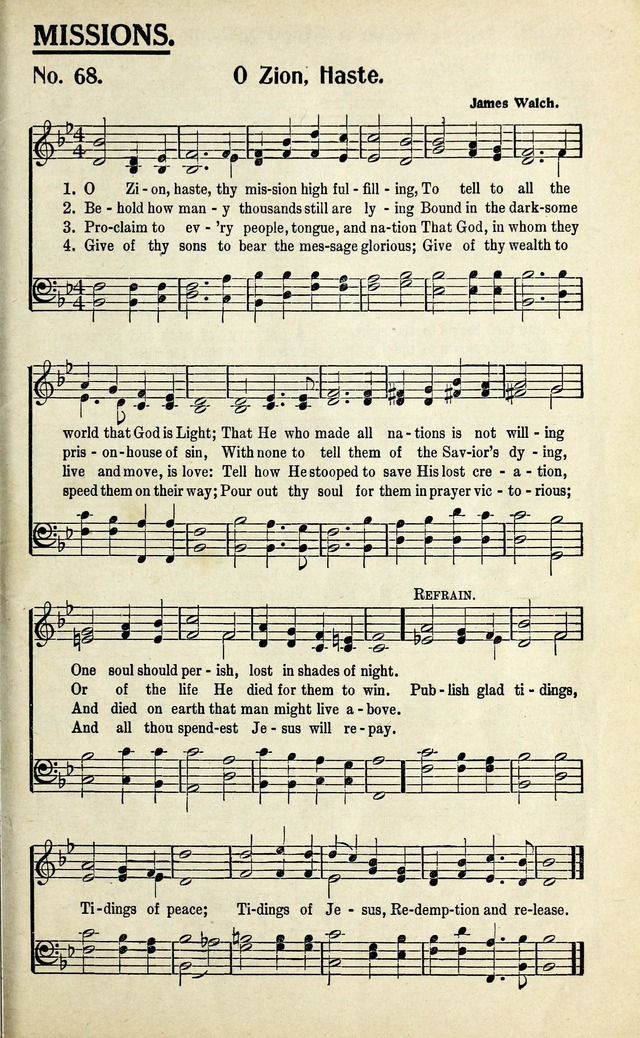 Living Hymns: the small hymnal: a book of worship and praise for the developing life page 61