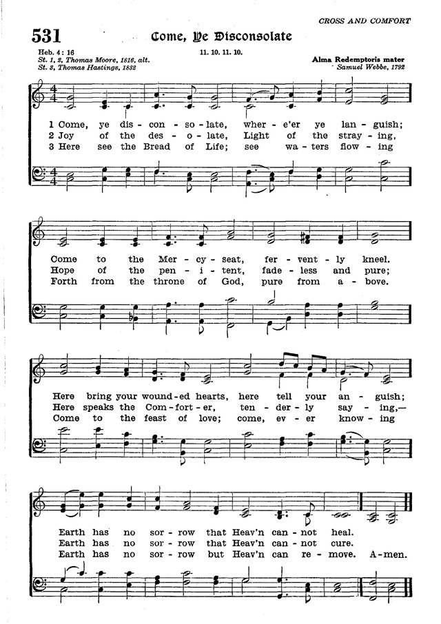 The Lutheran Hymnal page 704