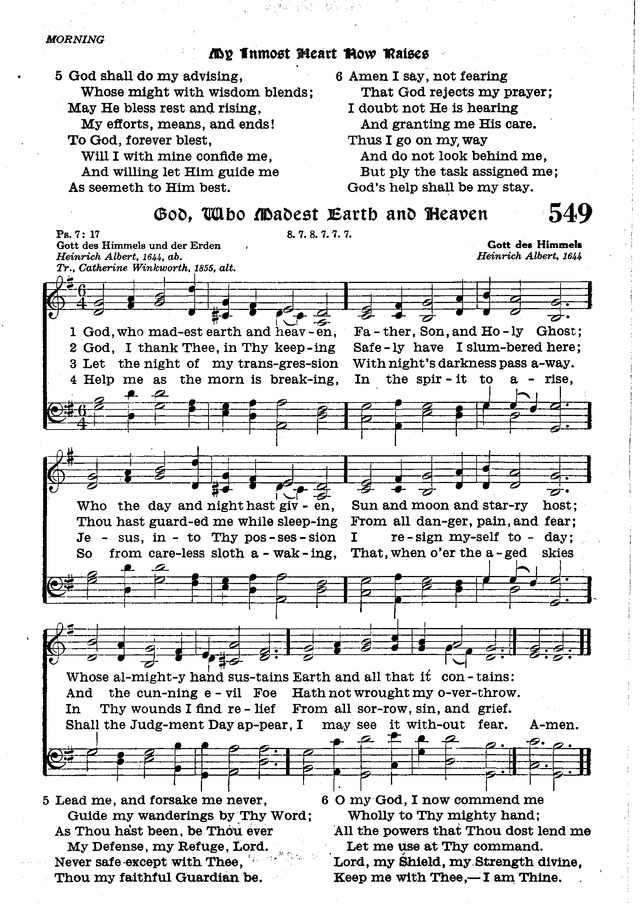 The Lutheran Hymnal page 721