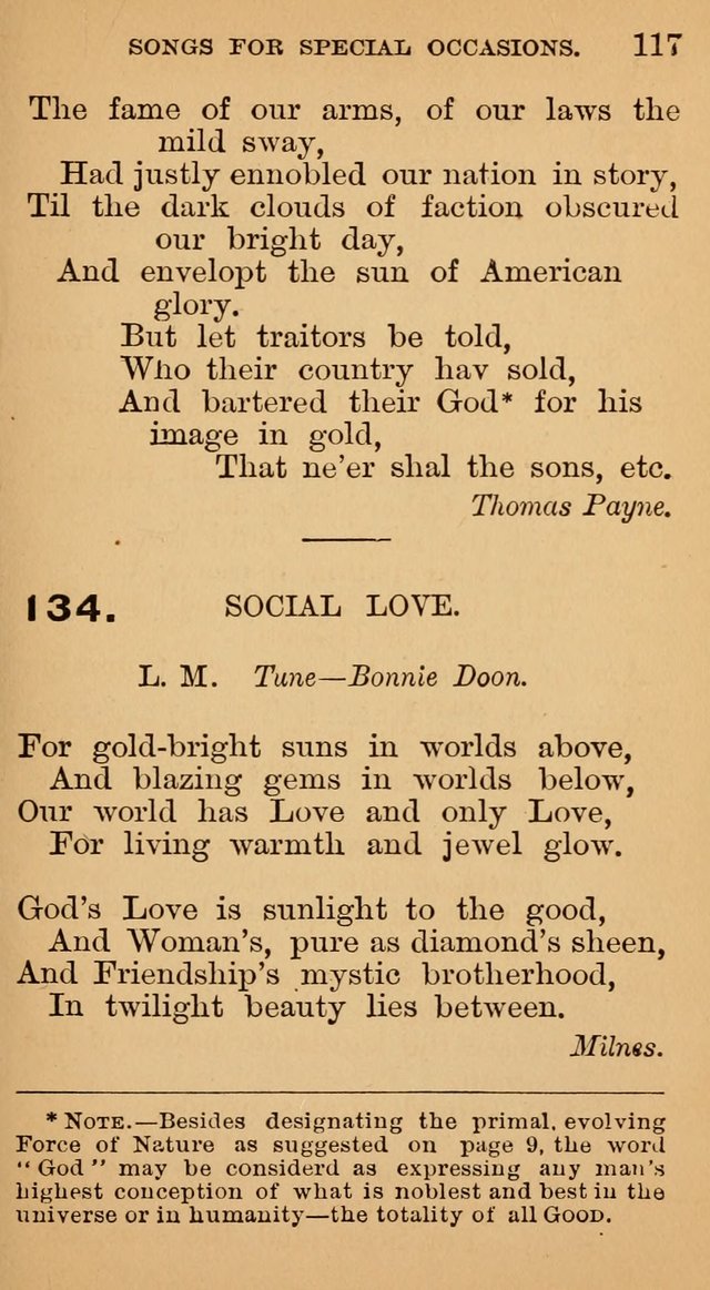 The Liberal Hymn Book: a collection of liberal songs adapted to popular tunes. For use in liberal leagues and other meetings, and in liberal homes page 121