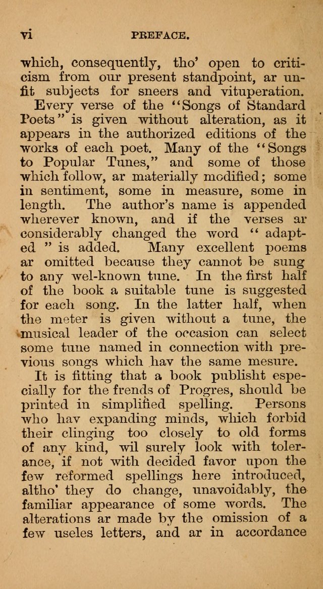 The Liberal Hymn Book: a collection of liberal songs adapted to popular tunes. For use in liberal leagues and other meetings, and in liberal homes page 6