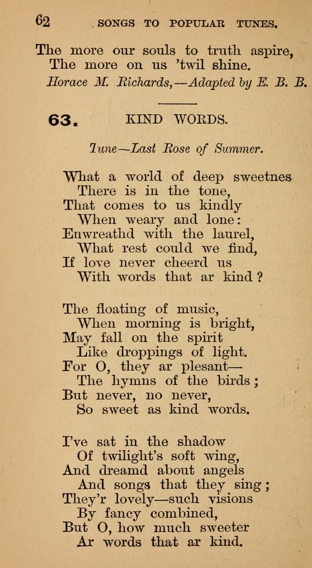 The Liberal Hymn Book: a collection of liberal songs adapted to popular tunes. For use in liberal leagues and other meetings, and in liberal homes page 66