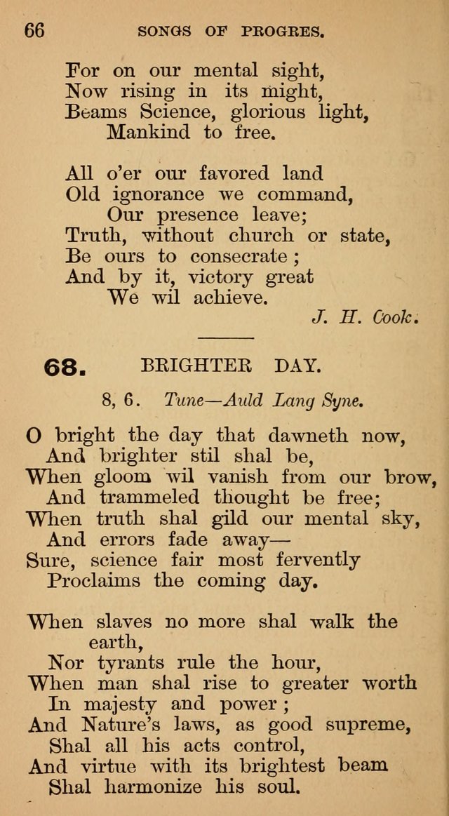 The Liberal Hymn Book: a collection of liberal songs adapted to popular tunes. For use in liberal leagues and other meetings, and in liberal homes page 70