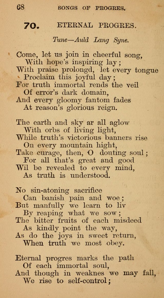 The Liberal Hymn Book: a collection of liberal songs adapted to popular tunes. For use in liberal leagues and other meetings, and in liberal homes page 72