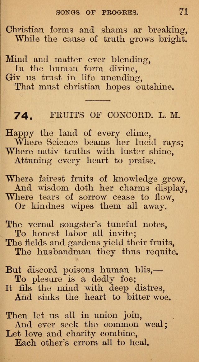 The Liberal Hymn Book: a collection of liberal songs adapted to popular tunes. For use in liberal leagues and other meetings, and in liberal homes page 75