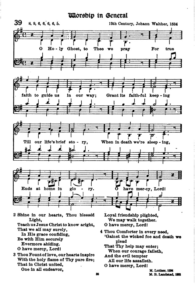 The Lutheran Hymnary page 137