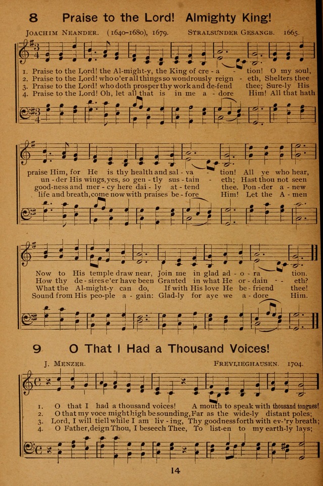 Lutheran Hymnal for the Sunday School page 14