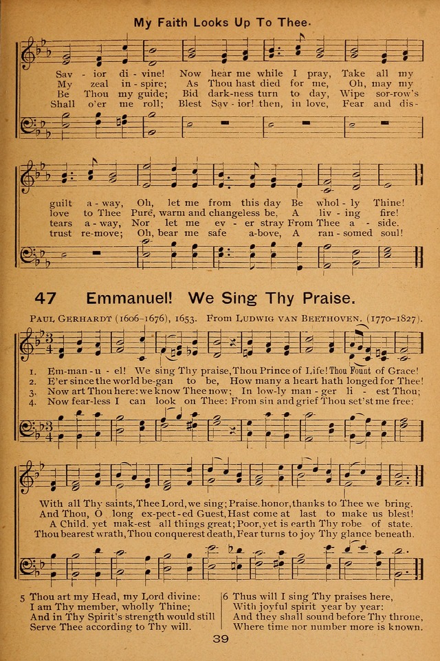 Lutheran Hymnal for the Sunday School page 39