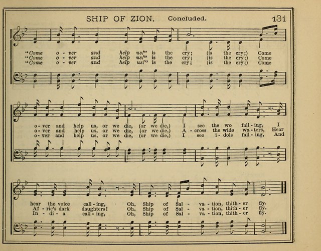 Light and Life: a collection of new hymns and tunes for sunday schools, prayer meetings, praise meetings and revival meetings page 131