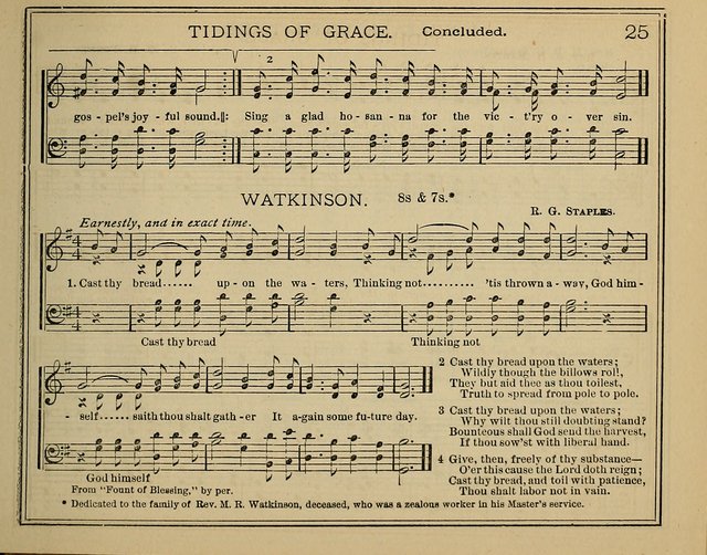 Light and Life: a collection of new hymns and tunes for sunday schools, prayer meetings, praise meetings and revival meetings page 25