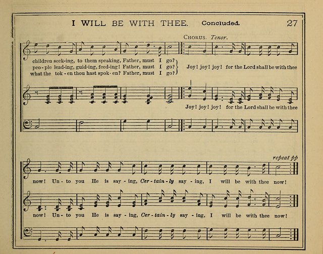 Light and Life: a collection of new hymns and tunes for sunday schools, prayer meetings, praise meetings and revival meetings page 27