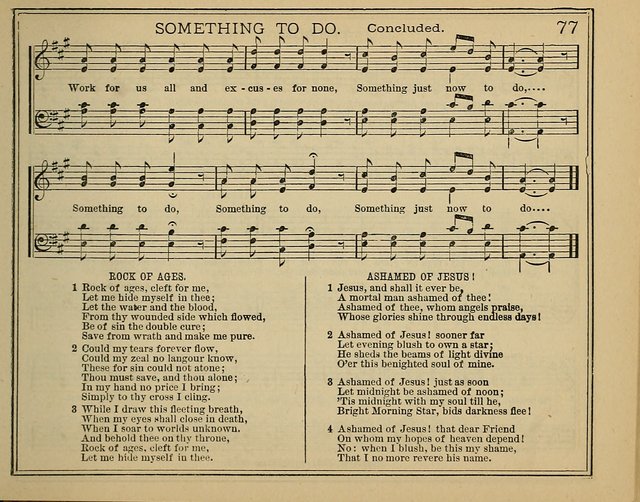 Light and Life: a collection of new hymns and tunes for sunday schools, prayer meetings, praise meetings and revival meetings page 77